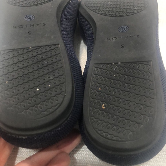 Rothy’s The Flat Round Toe Size 9 Navy Solid - Picture 10 of 10